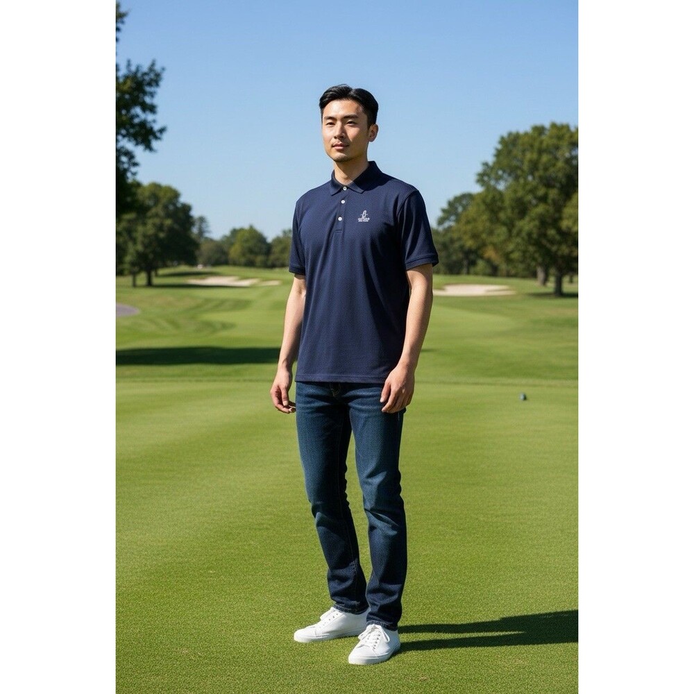 Old Head Golf Links Fairway Greene Performance Polo Blue Men’s XL Casual